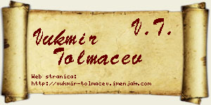 Vukmir Tolmačev vizit kartica